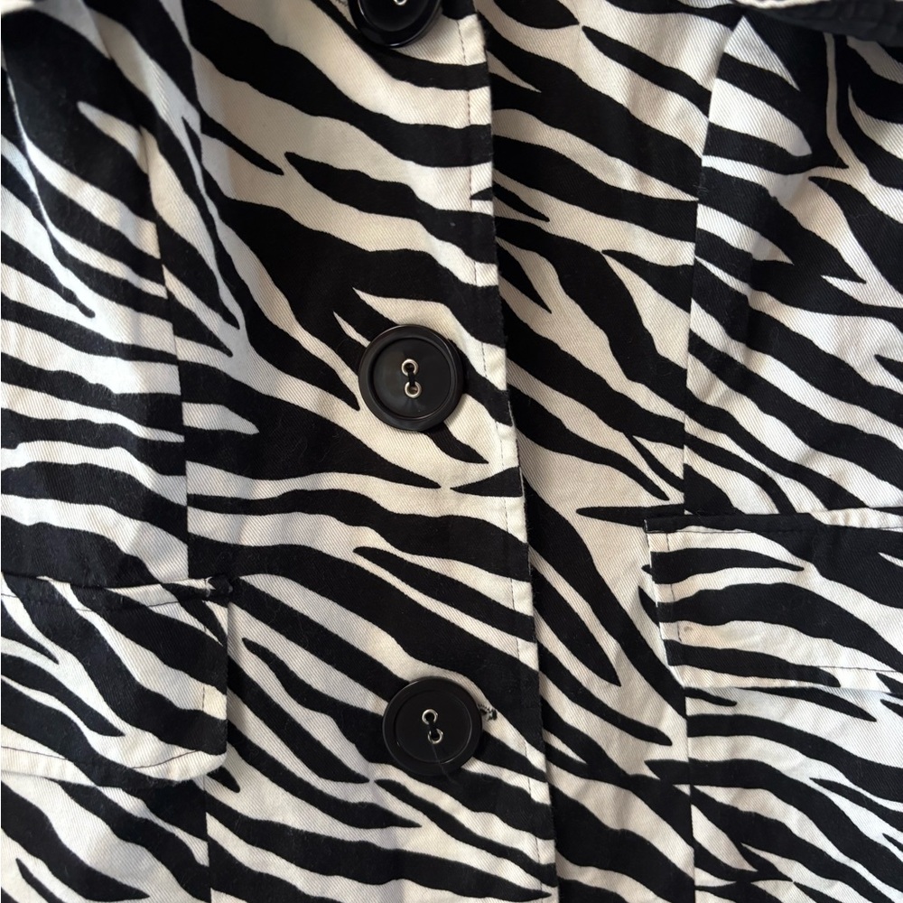 Elementz Zebra Pattern Jacket- Size 8 - image 2